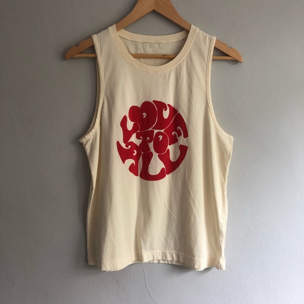 Madewell Love To All Muscle Tank Cream Size Small